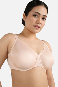 Wacoal Single Layered Wired Full Coverage Minimiser Bra - Cream Tan — thumbnail 5